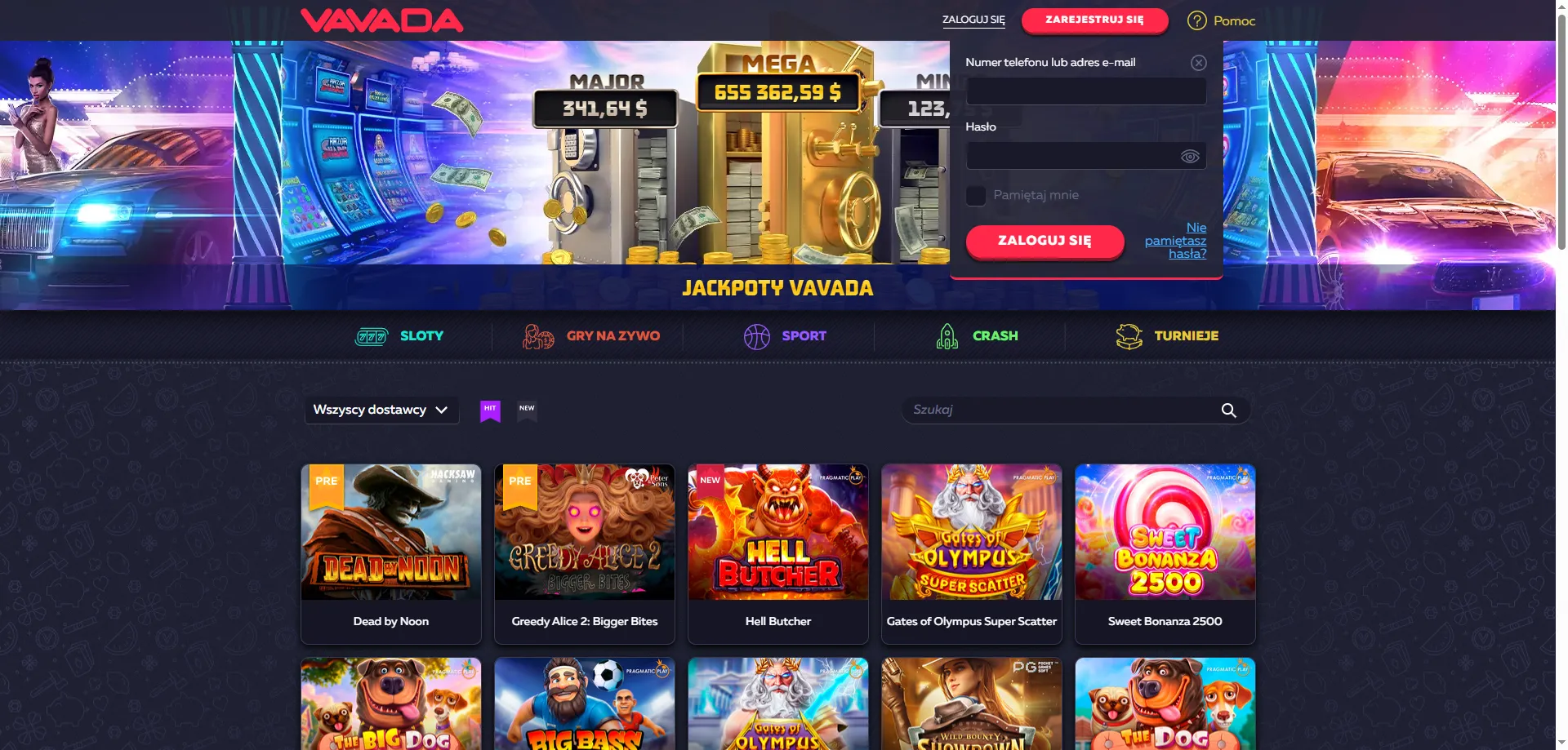 Vavada Casino logowanie i nawigacja po stronie gł&oacute;wnej